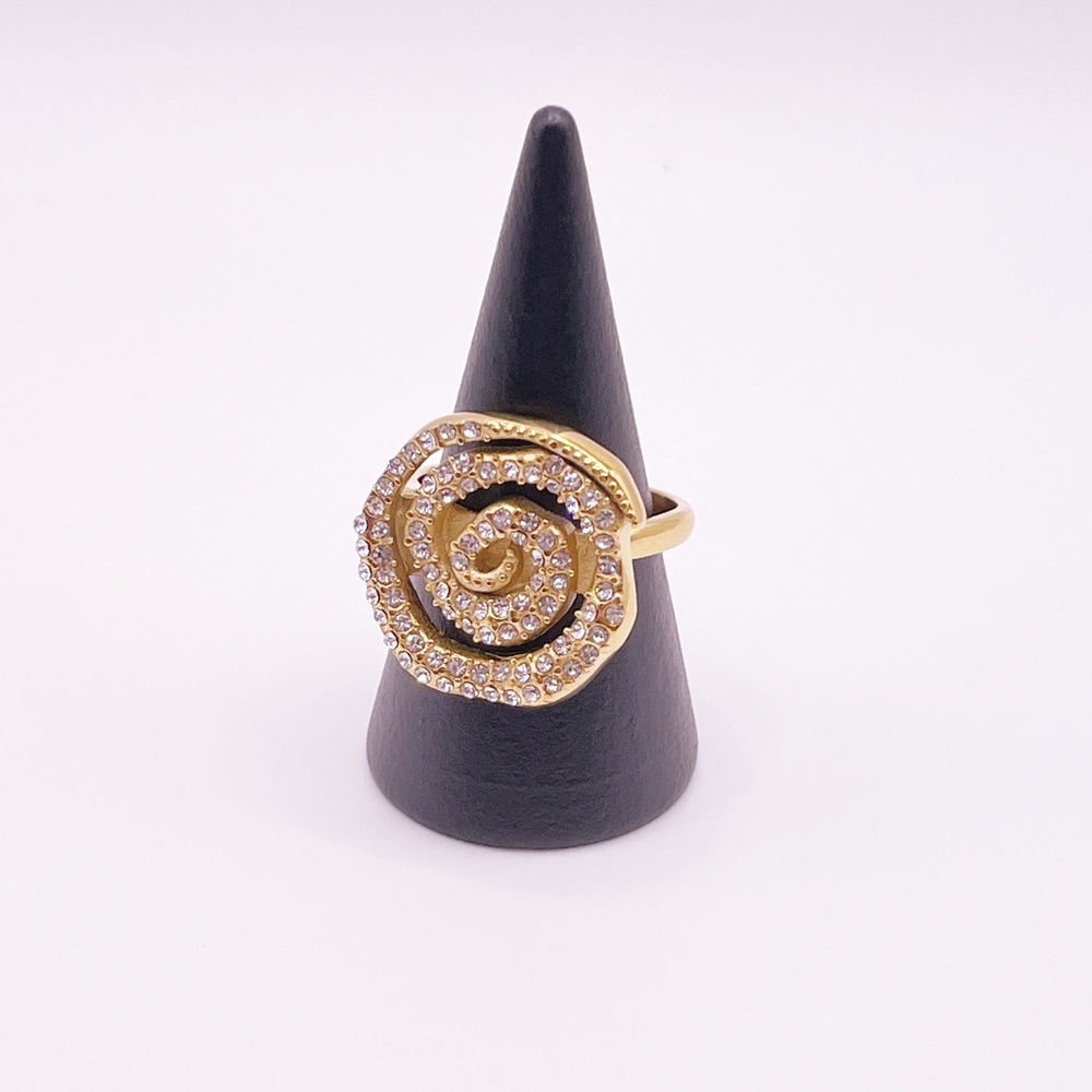 STAINLESS STEEL SPIRAL ADJUSTABLE RING - Picture 2 of 3